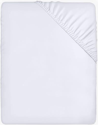 Drap Housse Utopia Bedding 160x200cm Blanc: Confort et élégance pour vos nuits