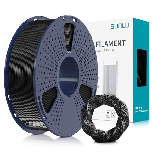 SUNLU SUNLU Filament PLA+ 1,75 mm: le choix idéal pour des impressions 3D précises et résistantes en noir