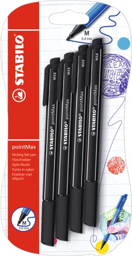 STABILO Découvrez le stylo feutre STABILO pointMax : l’indispensable pour des écritures impeccables en noir !